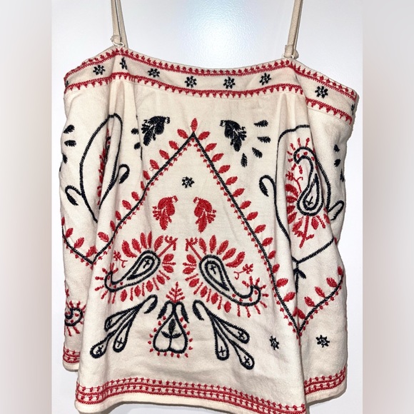 Free people flirt alert embroidered boho tube top small - Picture 4 of 5